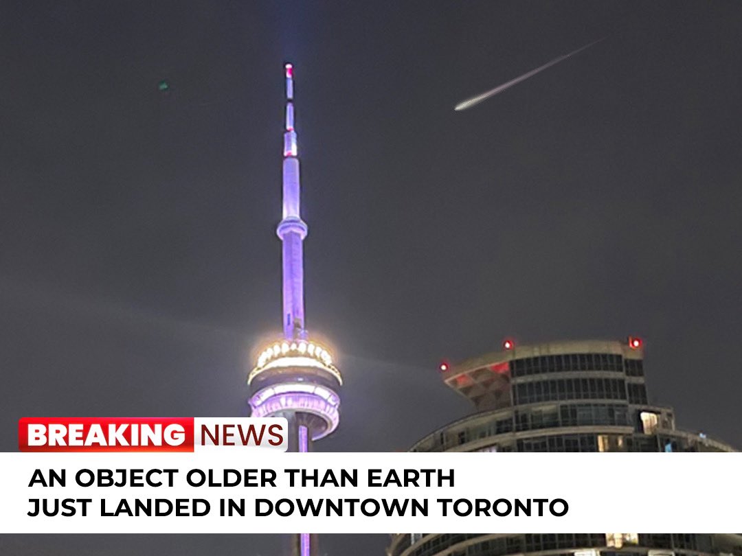 Something mysterious just landed in Toronto 😳 

What do you think it is? (Wrong Answers Only)