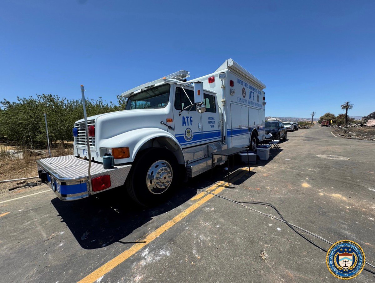 ATFSanFrancisco's tweet image. ATF’s National Response Team arrived at the scene of the Esparto Explosion on Friday, July 4th to provide investigative assistance to CALFIRE OSFM. The team & members of @ATFSanFrancisco continue to work alongside CALFIRE OSFM to determine the origin & cause of the explosion.