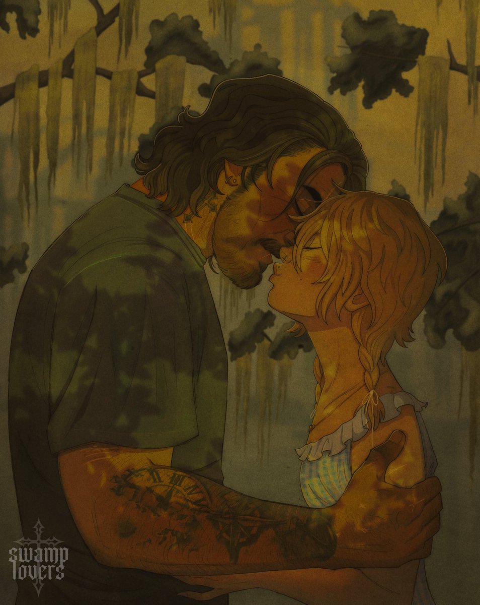 swamplovers's tweet image. #PortfolioDay happy portfolio day!! im bunnie and I'm a dark fiction 18+ artist
here's our wonderful ocs who are so devoted to each other it makes them sick if they're separated