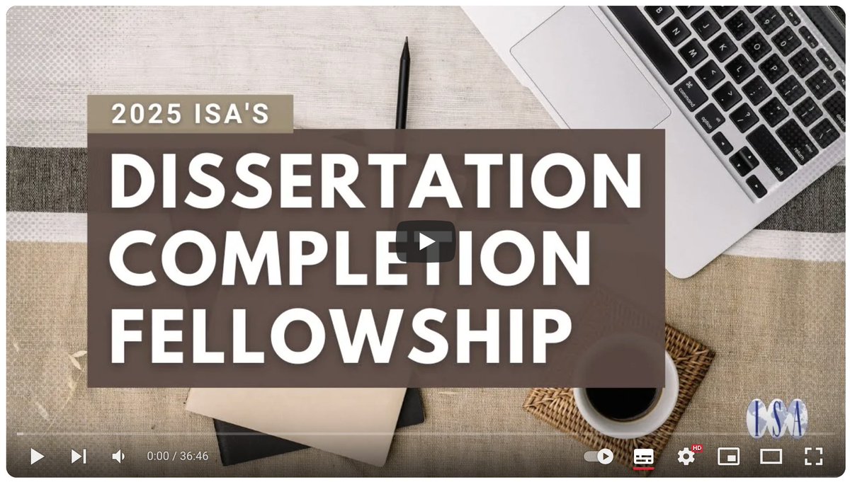 Patrick A. Mello (@patrickamello) on Twitter photo You can now watch the recording of our info session on ISA's Dissertation Completion Fellowship on <a href="/YouTube/">YouTube</a> youtu.be/RICVv5R5318A #ISA <a href="/isanet/">ISA</a> @PhD You can now watch the recording of our info session on ISA's Dissertation Completion Fellowship on <a href="/YouTube/">YouTube</a> youtu.be/RICVv5R5318A #ISA <a href="/isanet/">ISA</a> @PhD