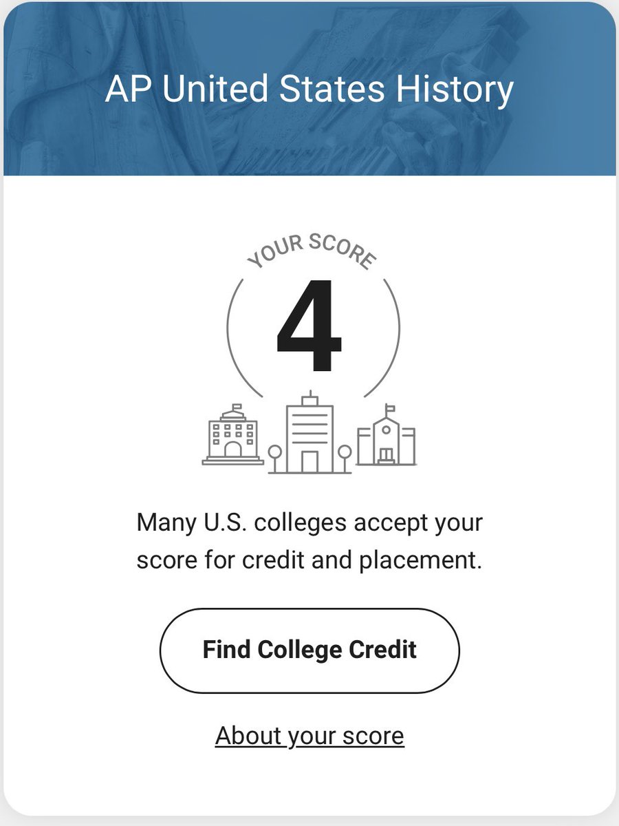Received my AP scores!