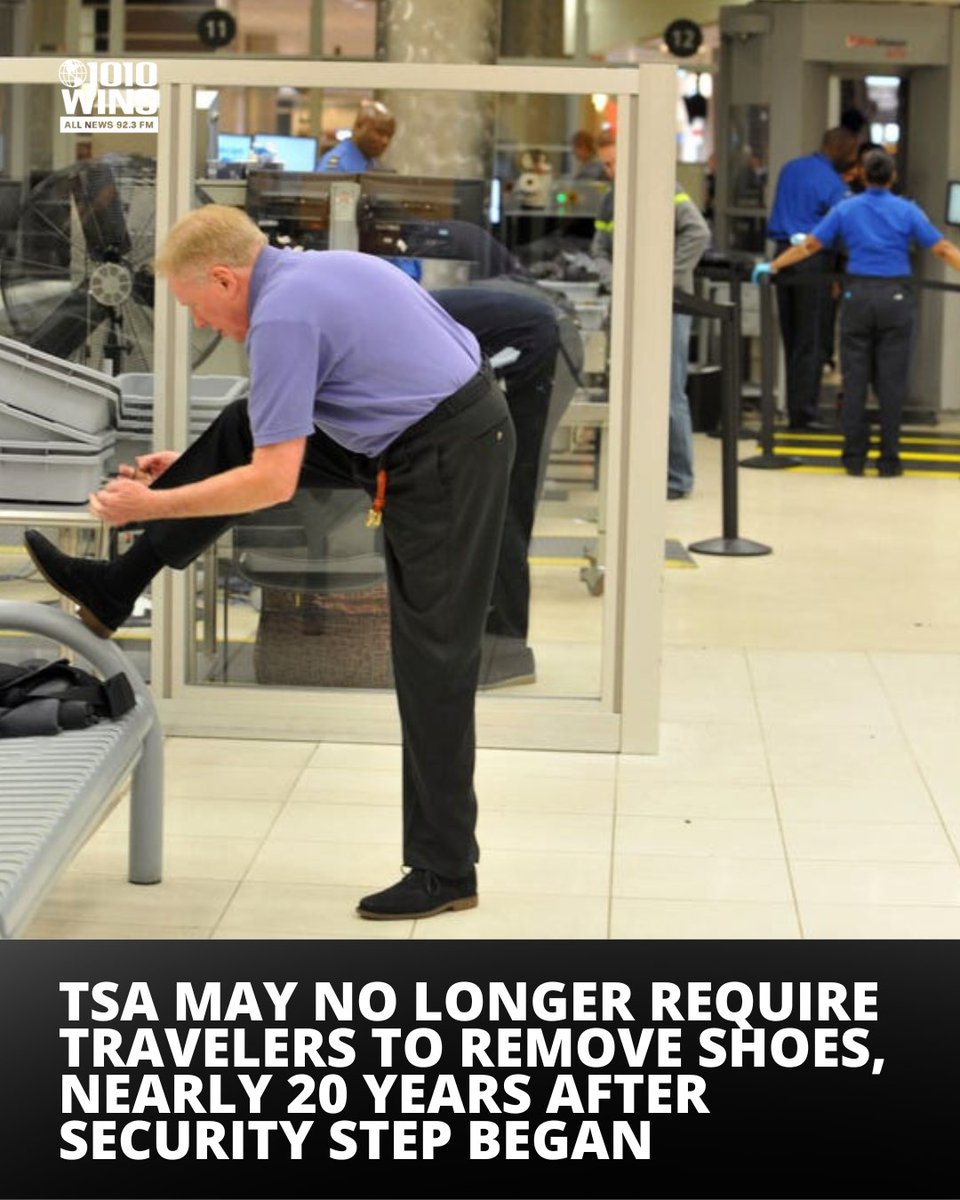 👟 END OF AN ERA? Travelers may no longer be required to remove shoes before boarding a plane bit.ly/3GA5a40