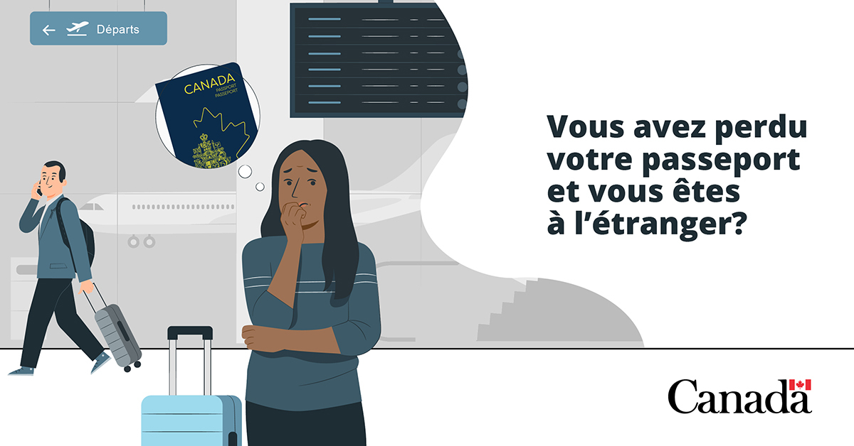 Ne paniquez pas! Vous pouvez obtenir de l’aide! 🙋‍♂️

Communiquez avec le bureau du gouvernement du Canada le plus près qui offre des services de passeport 🏢🌍

On vous aidera à suivre les étapes pour remettre votre voyage sur les rails ✈️

🔗 voyage.gc.ca/assistance/amb…
