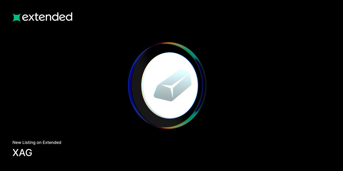 extendedapp's tweet image. Now available to trade: $XAG (silver)
app.extended.exchange/perp/XAG-USD