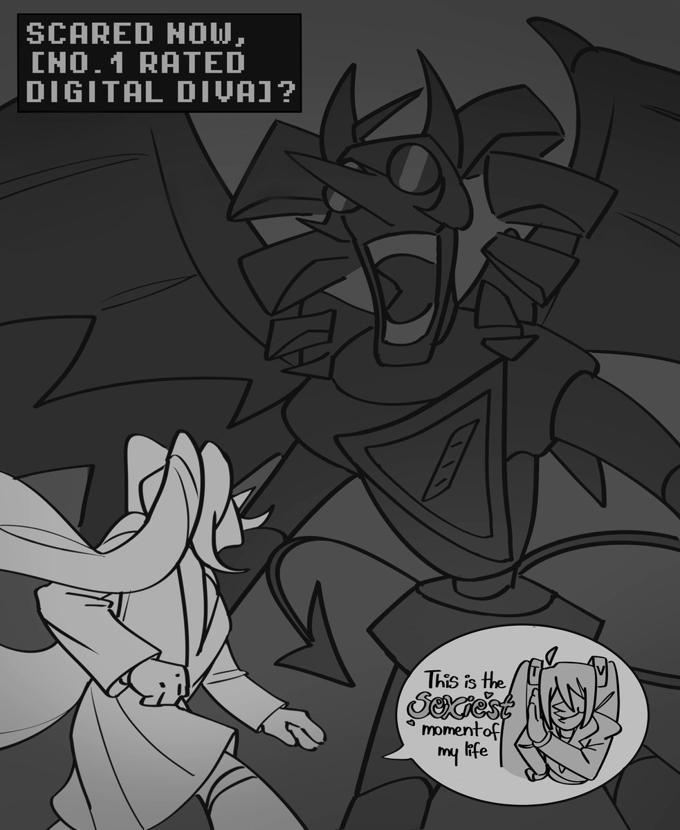 spamteto and mikutenna 👍 (I also kept thinking about chimera teto as spamton neo)