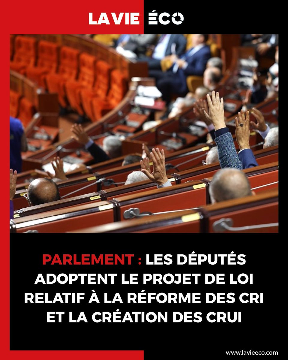 Le projet de loi a été adopté à la majorité, avec 82 voix pour, 36 contre et sans aucune abstention. 👇🏼

➡️lavieeco.com/pouvoirs/parle…