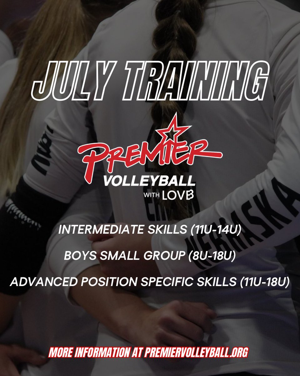 Premier_VB's tweet image. Looking for more summer training opportunities at Premier?! Check out premiervolleybal.org for more info! ☀️🏐

#PremierTrained | #GoPremierVB