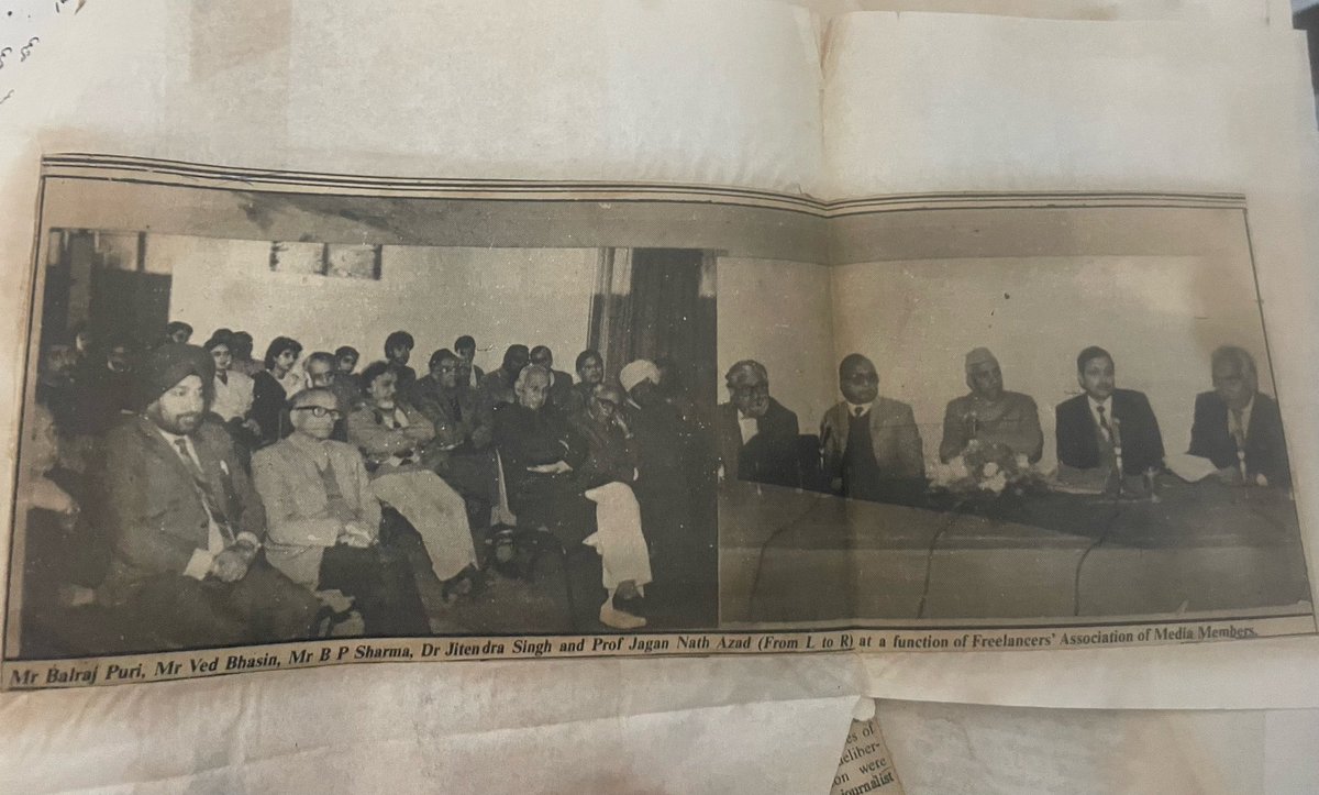 OG overload in this old pic with #Jammu legends Balraj Puri, Ved Bhasin, and Jagan Nath Azad!