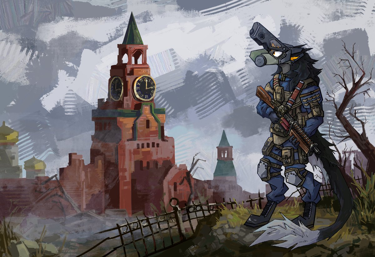 sleepy_muzzle's tweet image. metro 2033 commission for @AtlasM26