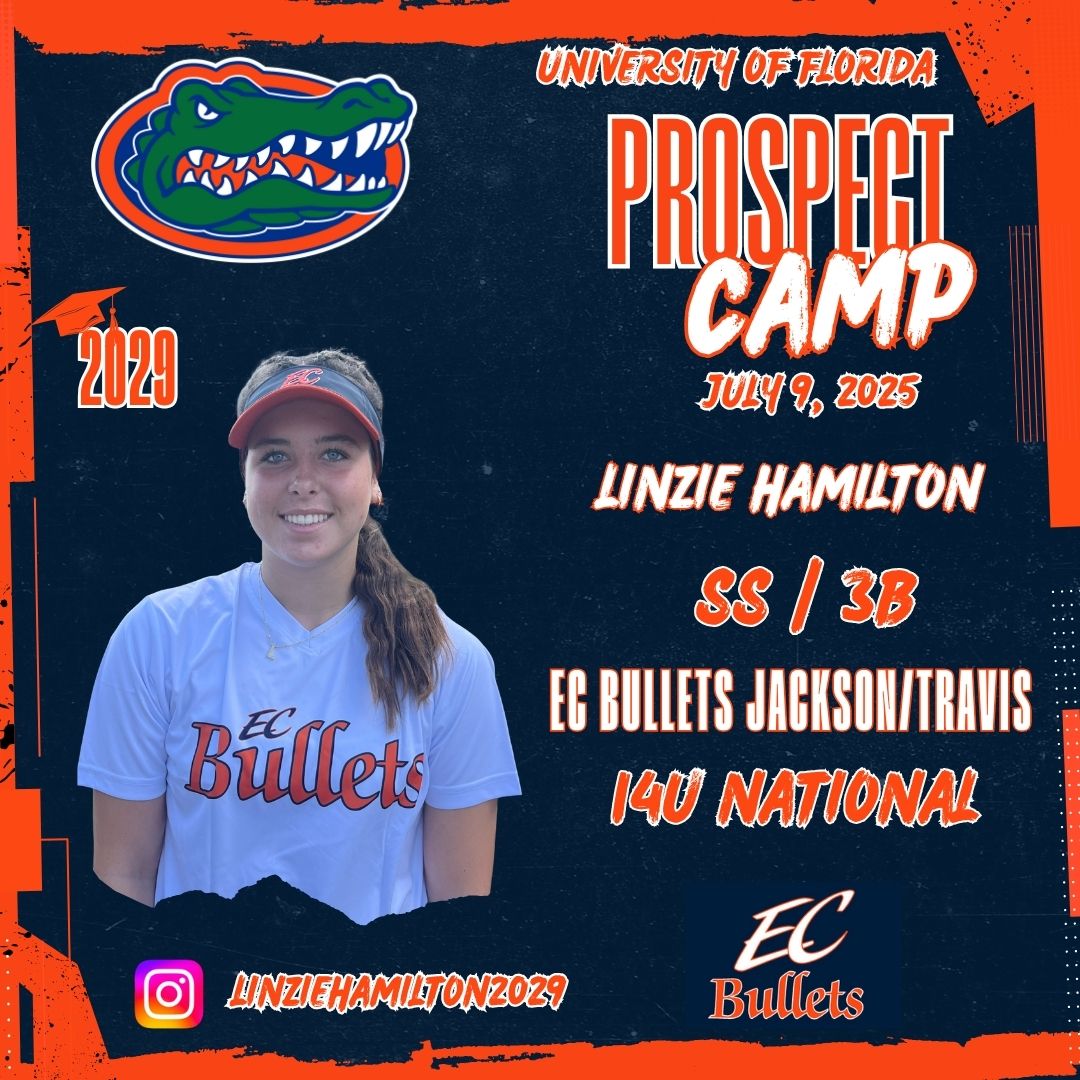 Good luck to Linzie who will be at UF Camp tomorrow!
