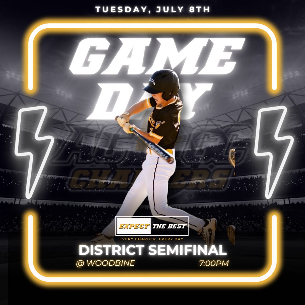 The AC/GC Charger baseball team heads back to Woodbine tonight to compete in the District Semifinal game against Woodbine after a walk-off win against AHSTW last night. Game time begins at 7:00PM. Let's keep it going, Chargers!

📷 Mark Reno

#chargernation   #lightitup