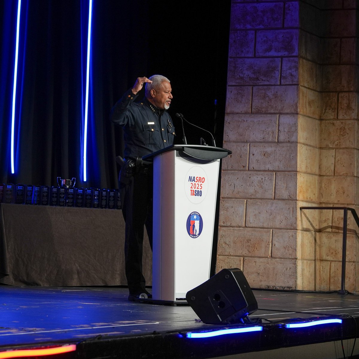ChiefComeauxDPD's tweet image. Our school resource officers are the first line of defense for our students, and they have my highest appreciation. I was honored to help open @NASRO_Info's annual conference, where SROs from around the country will learn, connect, and prepare for the upcoming school year.