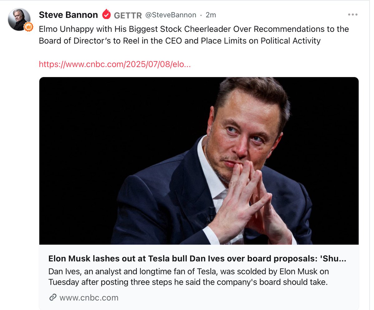 "Elmo Unhappy with His Biggest Stock Cheerleader Over Recommendations to the Board of Director’s to Reel in the CEO and Place Limits on Political Activity"