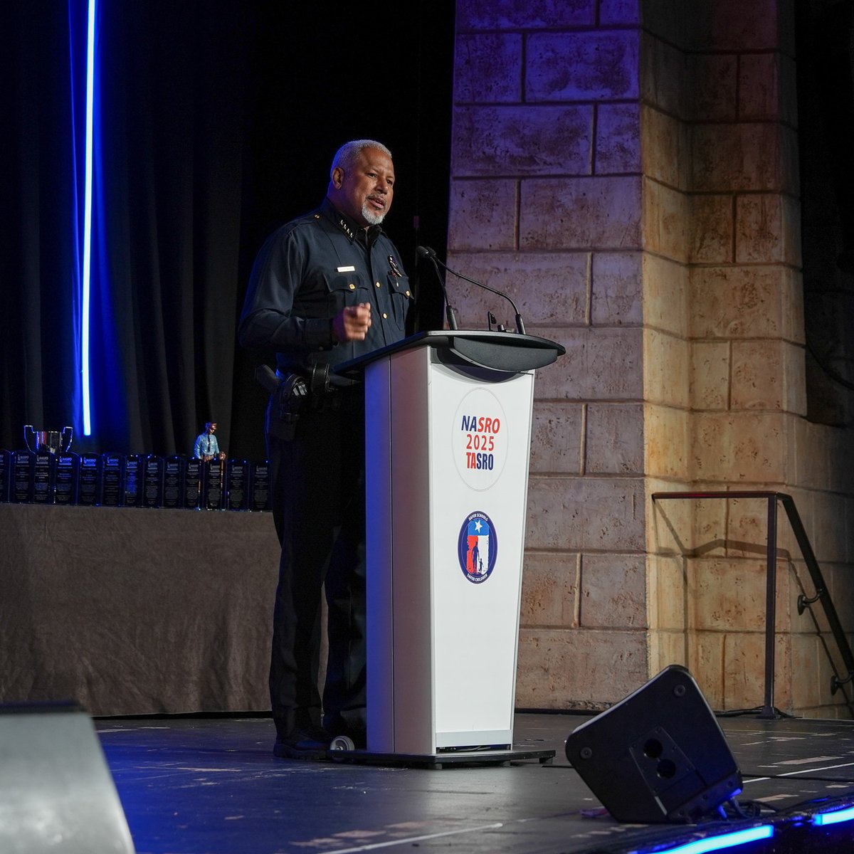 ChiefComeauxDPD's tweet image. Our school resource officers are the first line of defense for our students, and they have my highest appreciation. I was honored to help open @NASRO_Info's annual conference, where SROs from around the country will learn, connect, and prepare for the upcoming school year.