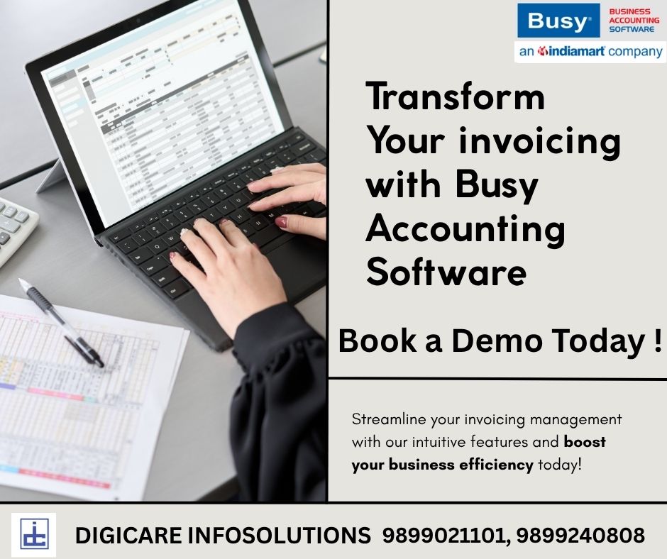 Digicareinfosol's tweet image. Still billing with your outdated software ?
Get Busy Accounting Software license and experience the ease of invoicing with improved efficiency in managing your financial accounts. Call now - 9899021101, 9899240808 digicareinfosolutions.in #busyaccountingsoftware  #busysoftware