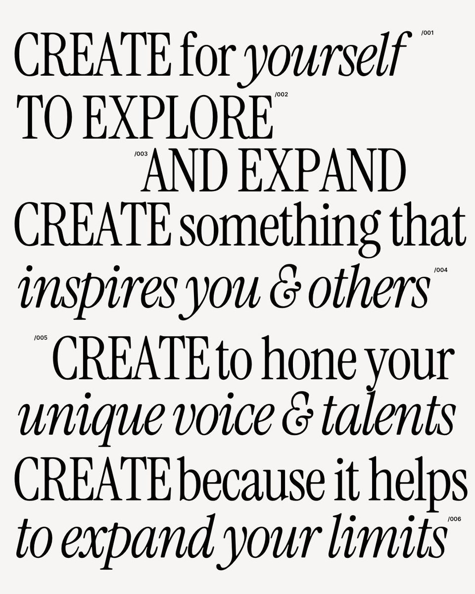 CreateWithConfi's tweet image. Create for yourself. 
Create to explore what&apos;s possible. 
Create to inspire yourself and others. 
Create to hone your unique voice. 
Create to expand your limits.