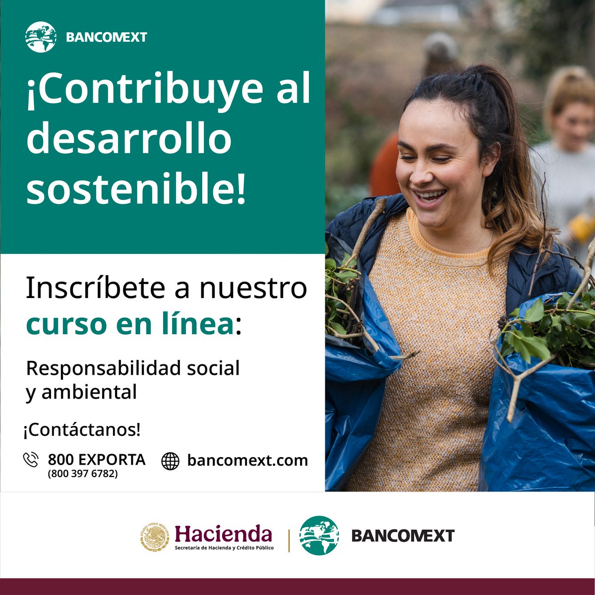 Con el #CursoVirtual "Responsabilidad ambiental y social" conocerás los fundamentos del proceso de gestión de riesgos ambientales y sociales que contribuyen, desde tu empresa, a un desarrollo sostenible.
¡Regístrate! ➡️ bit.ly/3NiSBd5
#SARAS🌱