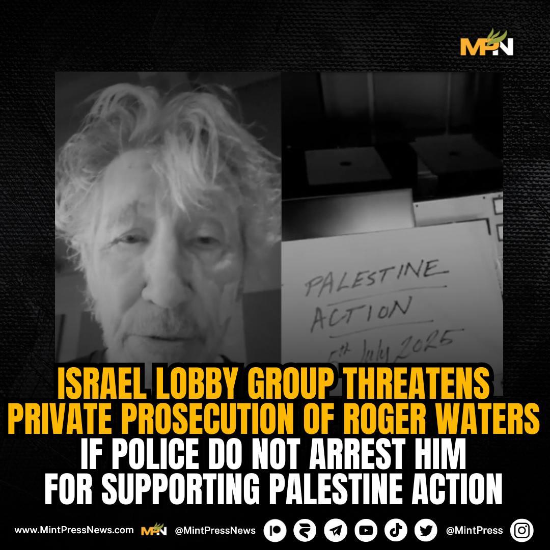 The Israel Lobby in the UK threatens Roger Waters

The defiant Pink Floyd frontman pledged his support for Palestine Action after it was proscribed as a terrorist group in the UK, prompting calls for his arrest from the pro-Israel censorship advocates.

In the event that the UK