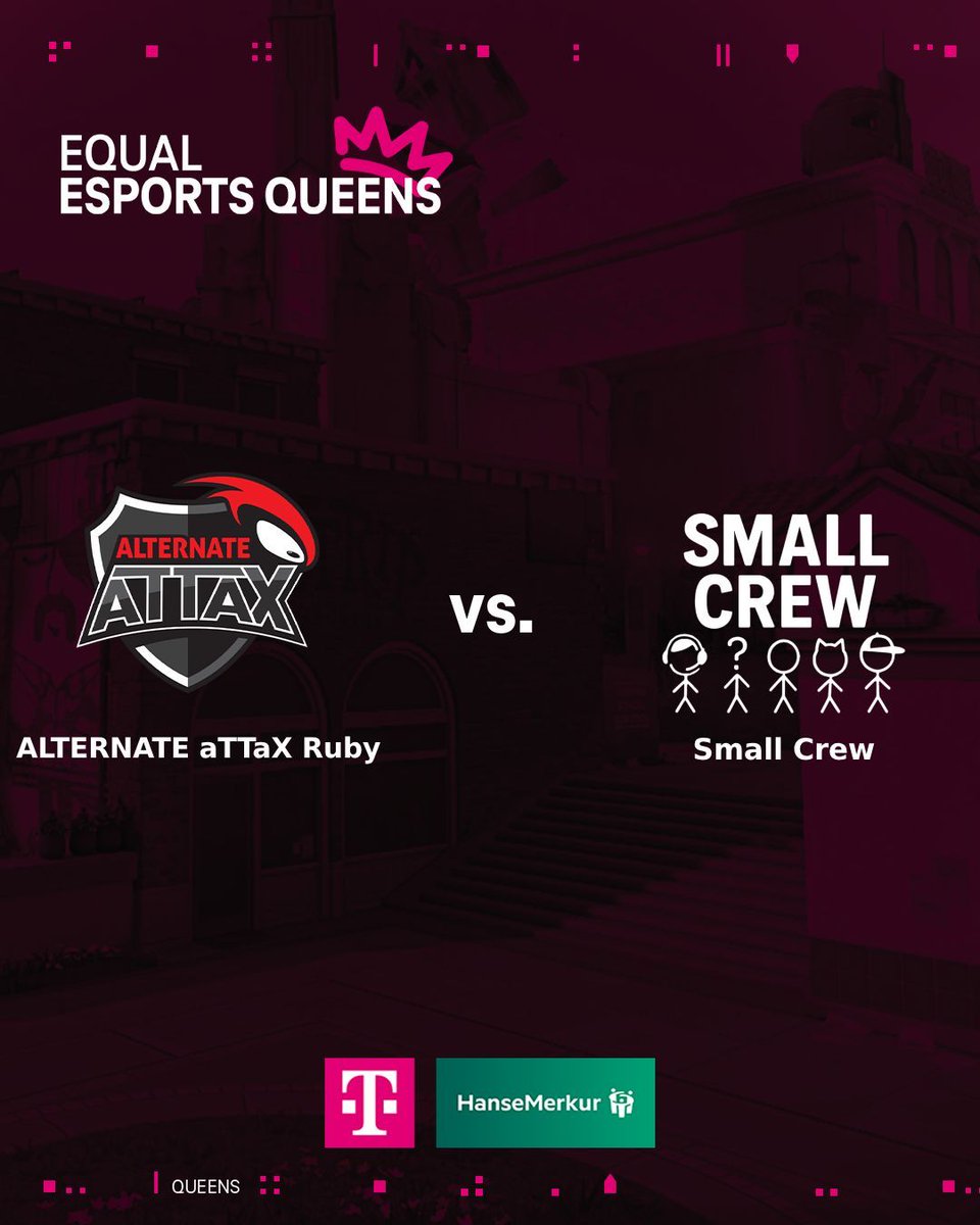 PROJECT V (@projectvgg) on Twitter photo 🔥 Weiter geht’s mit dem 2 Match des Abends in der #EQUALESPORTS Queens Pro Series!
<a href="/ATNattax/">ALTERNATE aTTaX</a> Ruby trifft auf Small Crew wer holt sich den Win zum Abschluss des Spieltags? 👀
🎙️ <a href="/alinahailee/">alina | tänk</a> & <a href="/Akamask_/">Patrick Decker/Akamask 🐬</a>
🎥 <a href="/CurryIift/">Curry</a>
🛠️ <a href="/HunterNationTV/">Hunter</a>
👀 Watchparty bei <a href="/XNotrix/">NotrixX</a> & <a href="/PewyArt/">ATN Pewy 🌿</a> 🔥 Weiter geht’s mit dem 2 Match des Abends in der #EQUALESPORTS Queens Pro Series!
<a href="/ATNattax/">ALTERNATE aTTaX</a> Ruby trifft auf Small Crew wer holt sich den Win zum Abschluss des Spieltags? 👀
🎙️ <a href="/alinahailee/">alina | tänk</a> & <a href="/Akamask_/">Patrick Decker/Akamask 🐬</a>
🎥 <a href="/CurryIift/">Curry</a>
🛠️ <a href="/HunterNationTV/">Hunter</a>
👀 Watchparty bei <a href="/XNotrix/">NotrixX</a> & <a href="/PewyArt/">ATN Pewy 🌿</a>