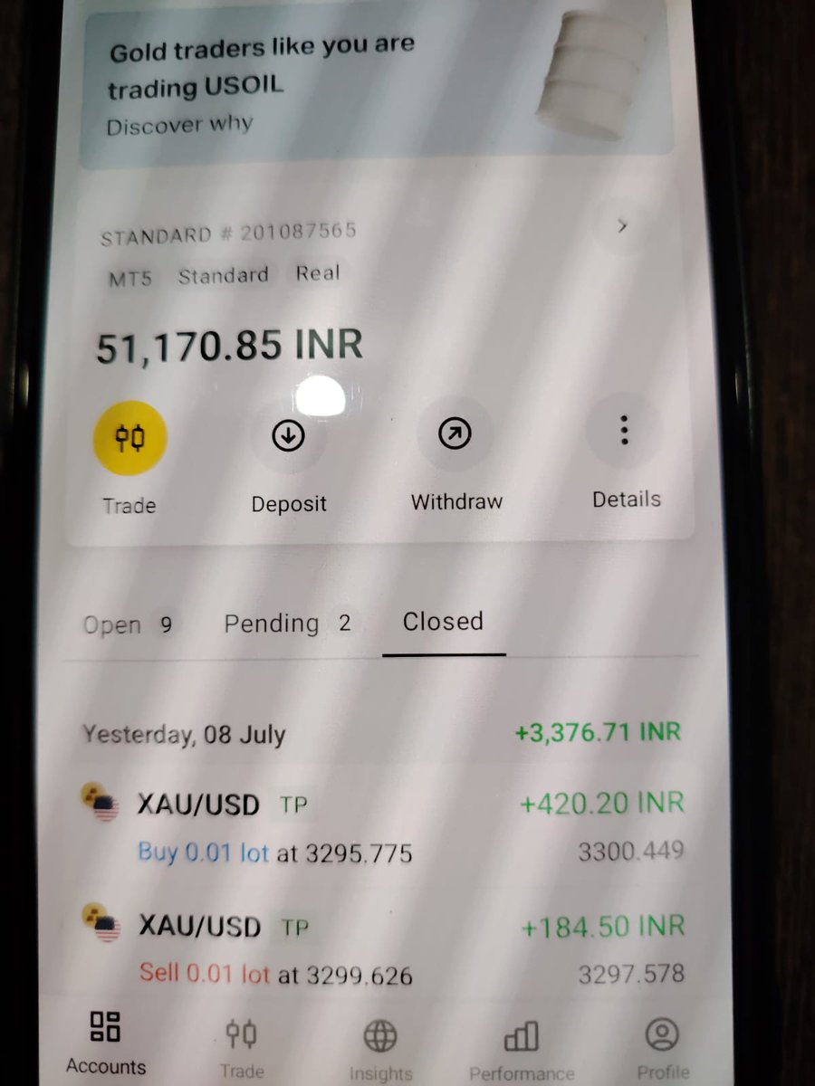shd0029's tweet photo. @365ForexTrader #TEAMCONNECT
Todays gain in Gold https://t.co/FvujiZQkXS