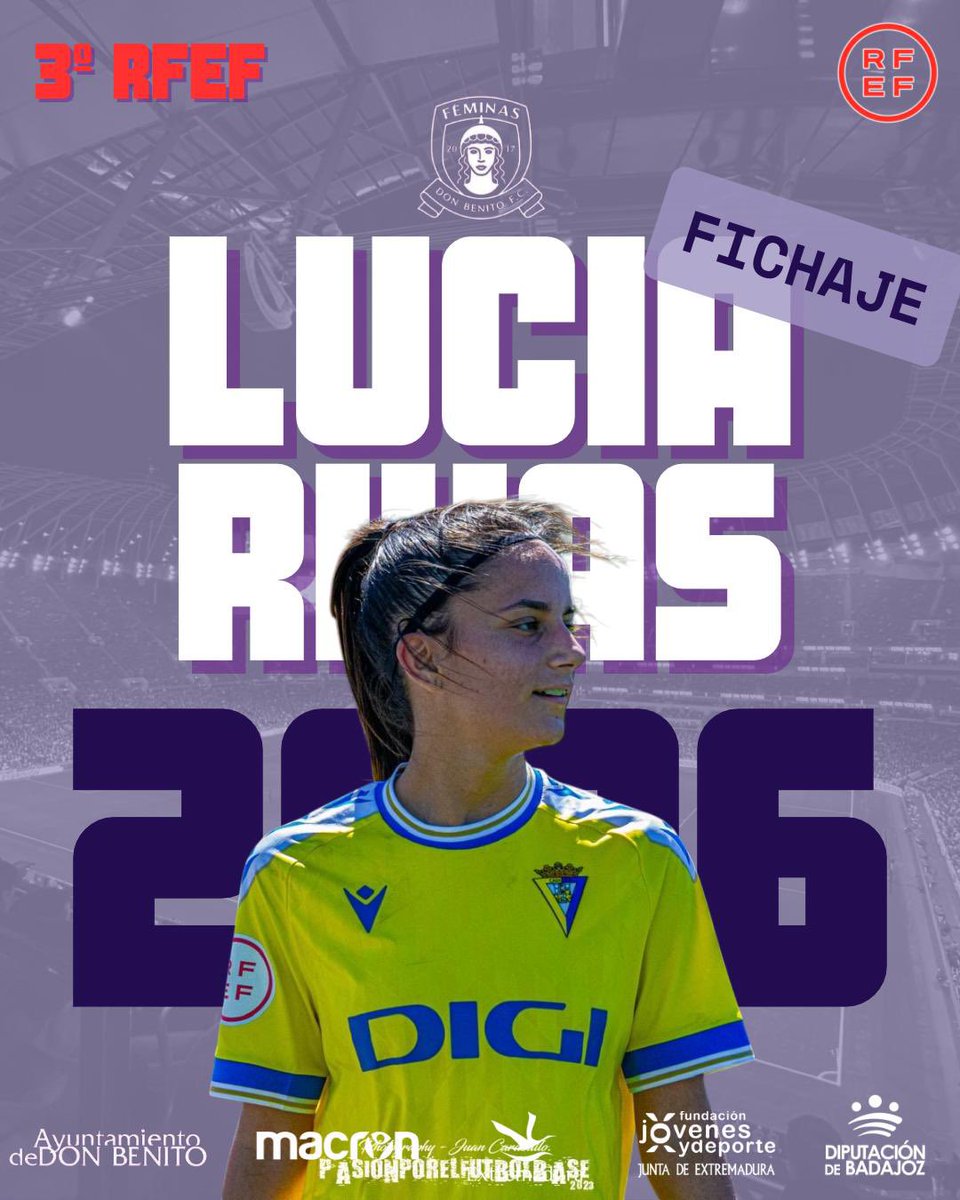 Siguiente FICHAJE para TERCERA RFEF. Una jugadora con carácter, colocación y excelente lectura de juego ,con gran desplazamiento y anticipación, una mediocentro en toda regla que conoce bien la categoría . Esa es LUCIA te damos la BIENVENIDA y te ofrecemos tu casa desde hoy.