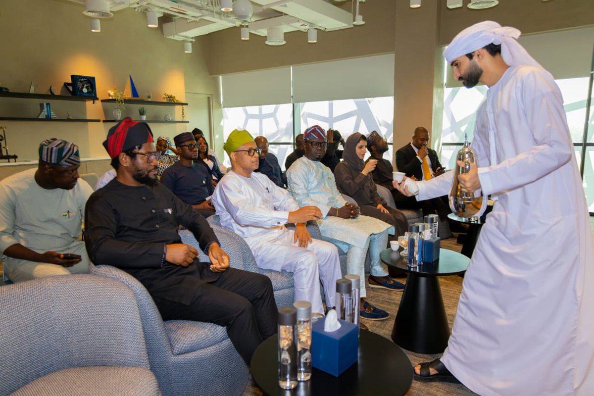 ayowisdom_'s tweet image. Today, as part of my official visit to the United Arab Emirates, I had the honour of engaging with the Sharjah Entrepreneurship Center @sheraasharjah (Sheraa) — a leading force in youth enterprise development in the region.
Our discussion centred around the Nigerian Youth…