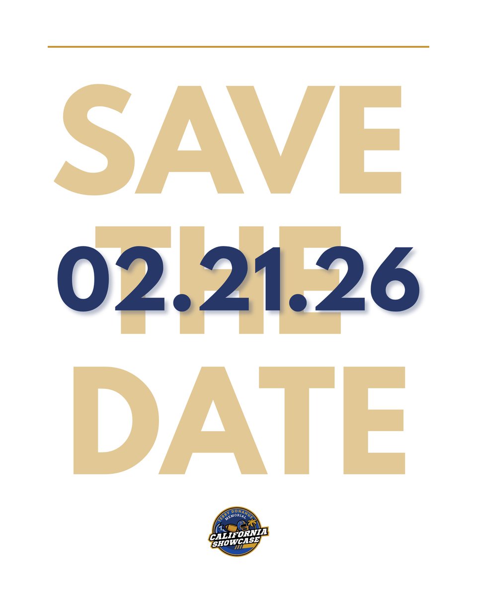 CA_Showcase's tweet image. 🚨 SAVE THE DATE 🚨 13th Annual Terry Donahue Memorial #CAshowcase.
🗓️ Saturday, February 21, 2026
📍Great Park Sports Complex, Irvine
Visit cashowcase.org for full event info & follow here for registration announcements.
#CAshowcase2026 #footballscholarships…