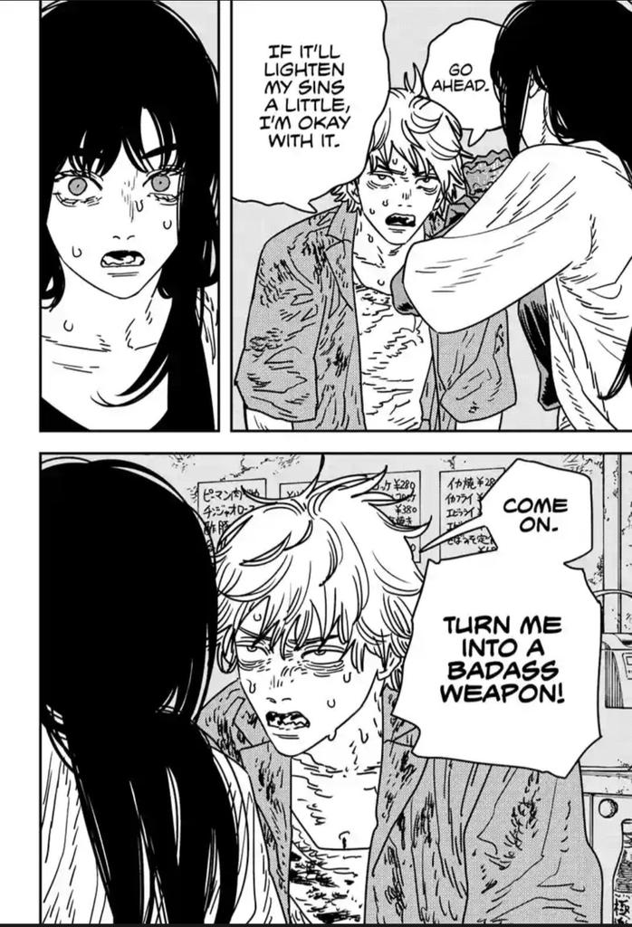 Morningbird_Asa's tweet image. Denji and Asa asking each other to kiII the other MY SHAYLAAAAAAS 😫😫😫