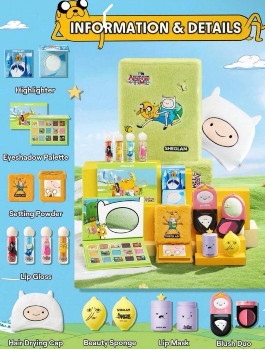 Guys there's an #AdventureTime Makeup set in my country for $150 what are we thinking ‼️⁉️🤔

(said a boy who has never worn makeup)