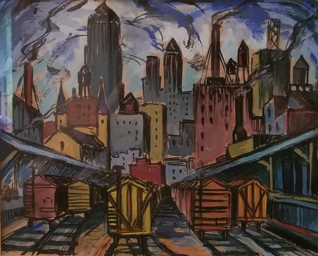 RaBeArt's tweet photo. Back Of The Loop. Artist: Samuel Greenburg (Ukrainian, American, 1905-1980). Industrial Heritage
#Art #SamuelGreenburg #BackToTheLoop #Industrial #City #railway #Ukrainian #American #paintings #urban https://t.co/raAVYGF7ce