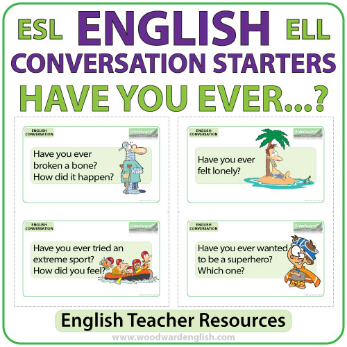 WoodwardEnglish's tweet image. 🟣 Have you ever …? 🟣
🗣️ 50 Conversation Questions
🔥 Flash Cards for English Speaking Practice

woodwardenglish.com/resources/have…

#LearnEnglish #SpeakEnglish #ESOL #EnglishTeacher