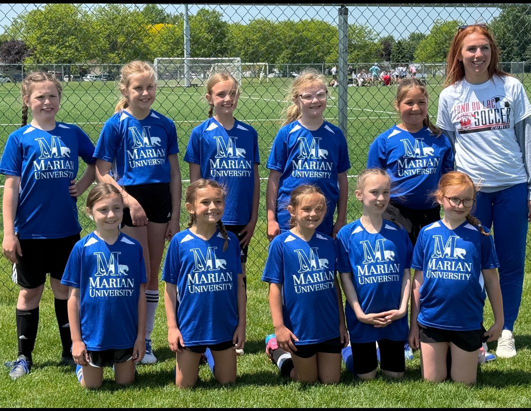 Maybe it's the uniform. Our little <a href="/marian_wi/">Marian University</a>-sponsored little kickers with the Fond du Lac Soccer Association, were owning the field. Coach Chris Gaskin, meet your future Marian soccer stars!! #Community, #Soccer, #GirlPower, #WeAreMarian