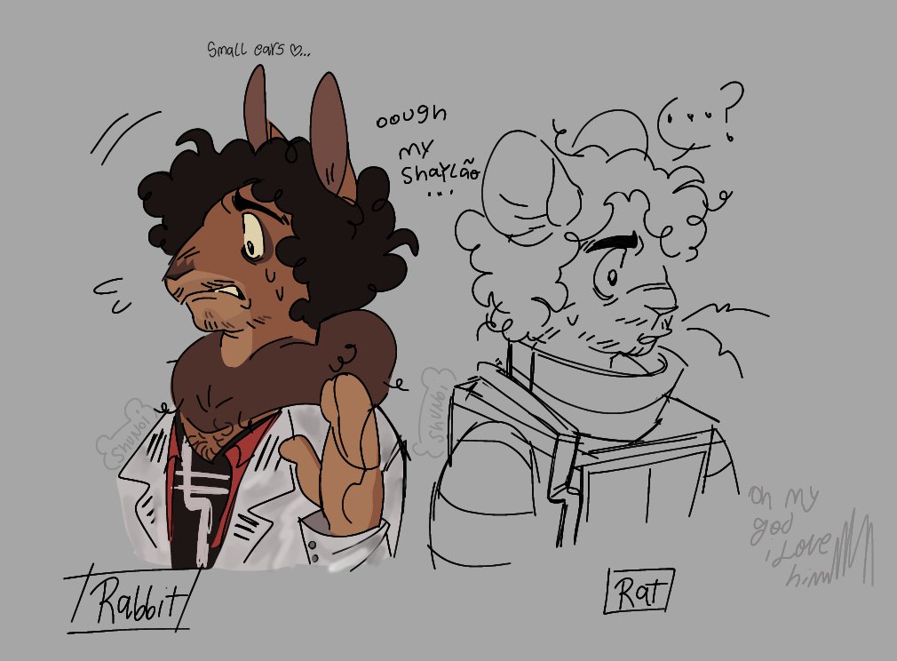 Shu_noi's tweet photo. Trying to decide if Hector would be a Rat or a Rabbit...
Honestly i think Rat is the obvious choice since he's literally crawling inside the vents and stuff BUT
B u nnY hEctOr wiTh sMall EArs aNd a TwitcHy nOse aNd a coTton tAil🥺
.
.
.
#dateeverythinggame #dateeverythinghector https://t.co/u23CY20jFv