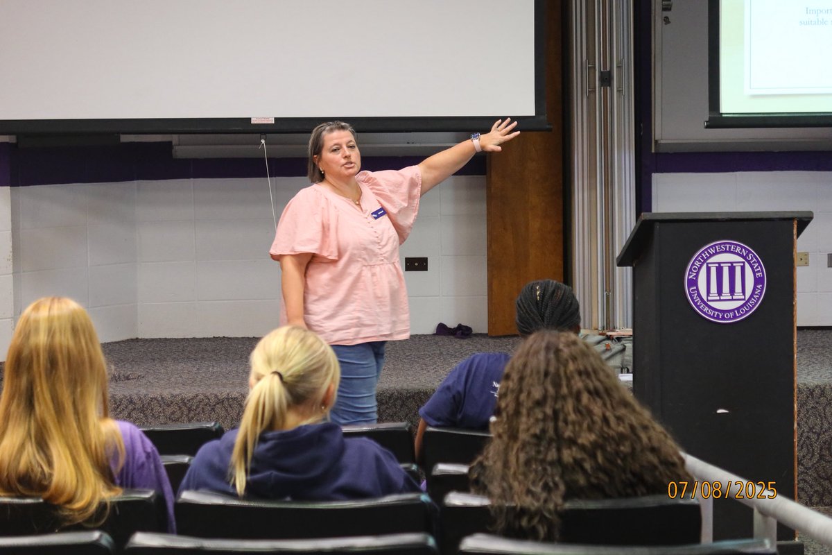 NSUDemons's tweet image. Summer Bridge life 🤘
Huge thanks to Dr. Liz Pursell for hosting tonight’s College101 session to help our new Demons prepare to succeed at the collegiate level 🫶💜
#ForkEm #SummerBridge