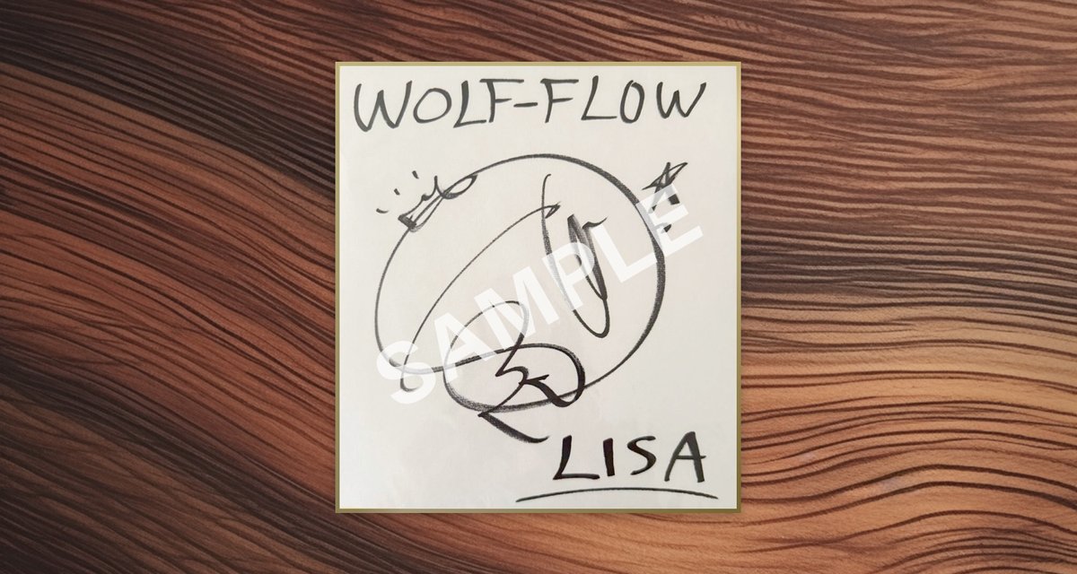 LiSA サイン色紙 駿河屋 -<中古>LiSA 直筆サインミニ色紙（紙製品その他）
