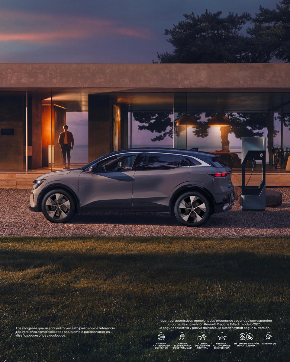 #Renault #Megane #ETech 100% #eléctrico, con 220 hp y 160 kW de potencia para una experiencia de conducción única. 

de caballos de fuerza a poder eléctrico