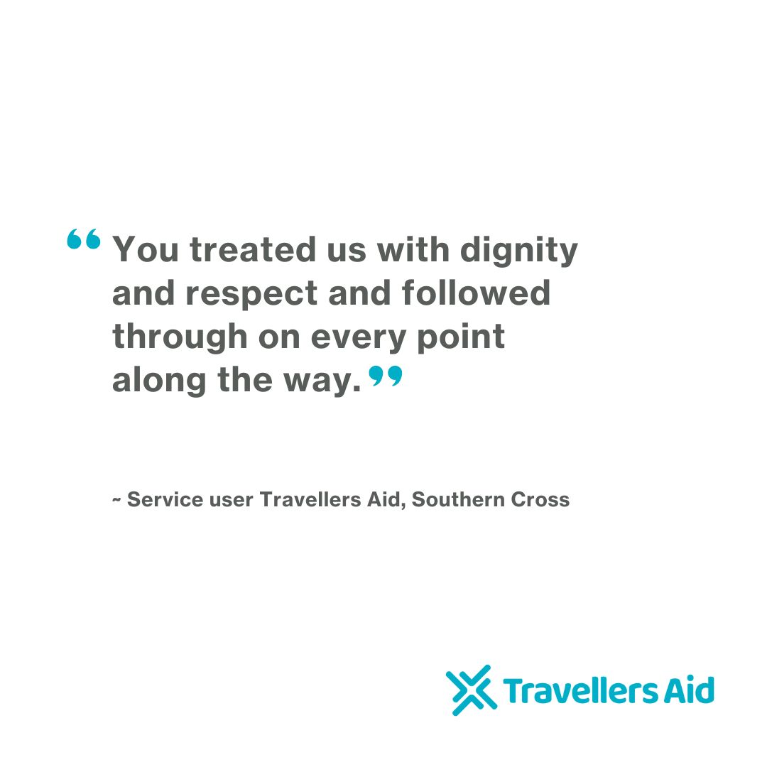 Our services are easily accessible and available to anyone in need regardless of background. Find out more call 03 9654 2600 or visit our website travellersaid.org.au

#TravellersAid