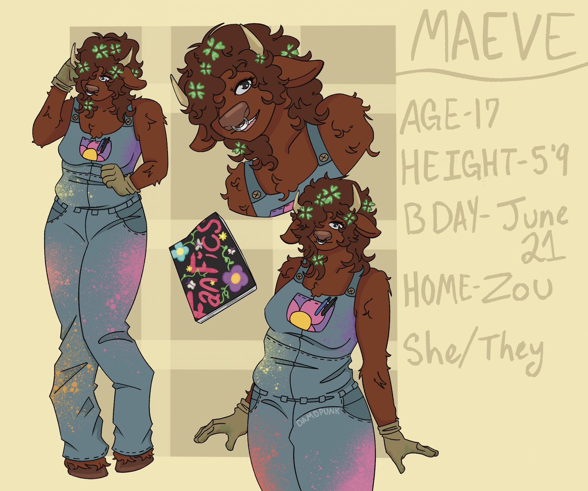 damdpunk's tweet image. My reference sheets I made for artfight this year :D