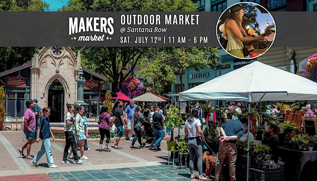 Events In California (@eventsincali) on Twitter photo eventsincalifornia.com/events/experie…
MAKERS MARKET, Local Artist Street Fair, Santana Row, San Jose, CA | July 12, 2025
#California #CaliforniaEvents #Experiences #SanFrancisco #SanJose #SantaClara #SantanaRow #latestevents #newevents #todayevents #events #eventspace #allevents eventsincalifornia.com/events/experie…
MAKERS MARKET, Local Artist Street Fair, Santana Row, San Jose, CA | July 12, 2025
#California #CaliforniaEvents #Experiences #SanFrancisco #SanJose #SantaClara #SantanaRow #latestevents #newevents #todayevents #events #eventspace #allevents