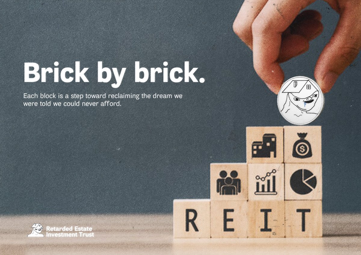 The foundation of every successful slow individual starts with a $REIT.
