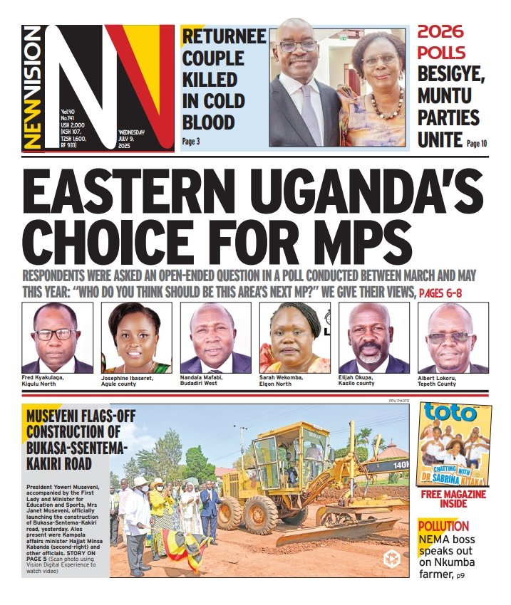StuartYiga's tweet image. Your #WEDNESDAY copies are here ! @ArthurBaguma1 @MlLefranc @newvisionwire @nyamadon @BarbaraKaija @tvwestUG @URA_CG @Tom_Magambo @AigpDamulira @igp_ug1 @PoliceUg @NandalaMafabi @honelijahokupa @UgandaEC @parloa_ai @kizzabesigye1 @mugishamuntu @NUP_Ug @nemaug