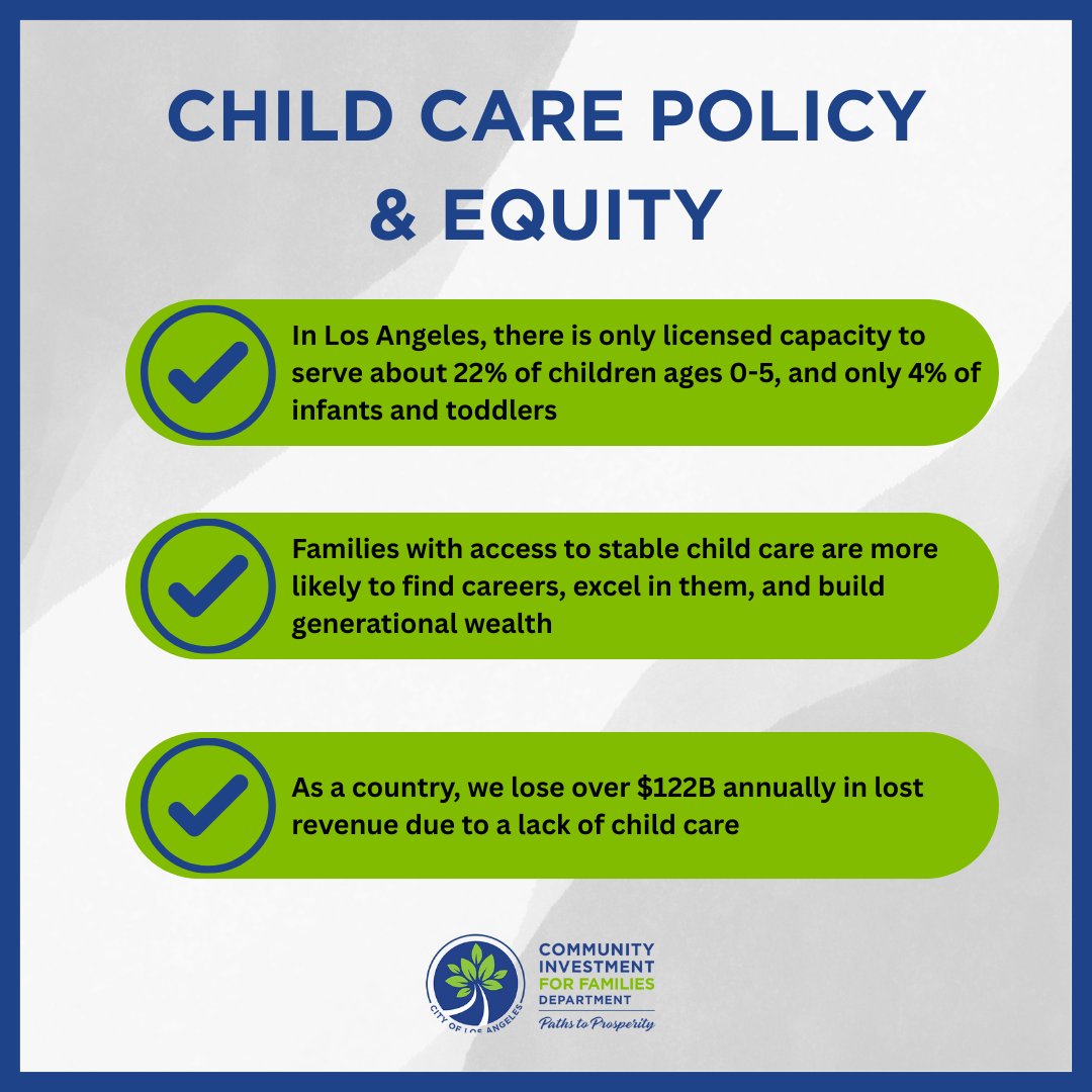 CIFDLA's tweet image. We have launched a new “Starting Strong” Childcare Toolkit, designed to clarify the process of starting and growing child care businesses in Los Angeles! This resource is a step-by-step guide for opening and expanding child care programs: bit.ly/4lfQxC1