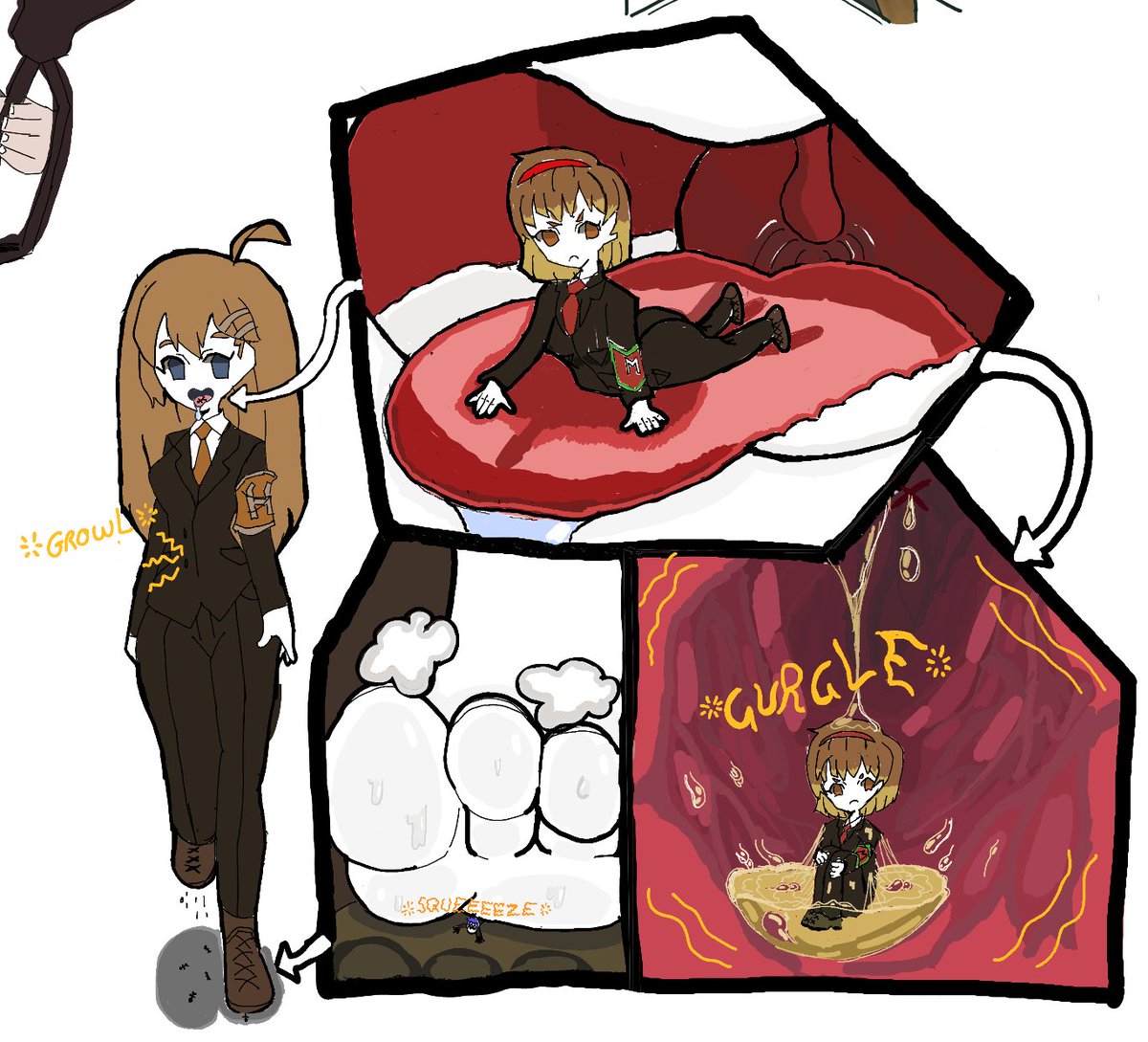 Okay I keep posting it but I promise this is the final time, the other ones were just WIPs or something.

Every part of a Hod is a dangerous weapon when you're a small agent or Malkuth who tricked you into eating your entire department