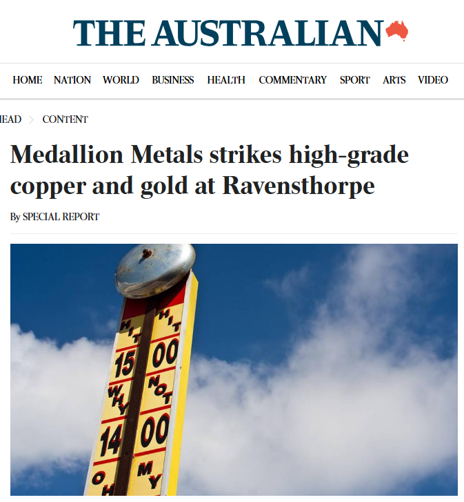 Medallion (ASX:MM8) hits up to 10.4g/t gold &amp; 9.4% copper at Kundip!

These high-grade results set the stage for a resource update this month — the launchpad for a feasibility study outlining the path to production for WA’s next gold-copper mine.

📖: loom.ly/uw7Hcmk