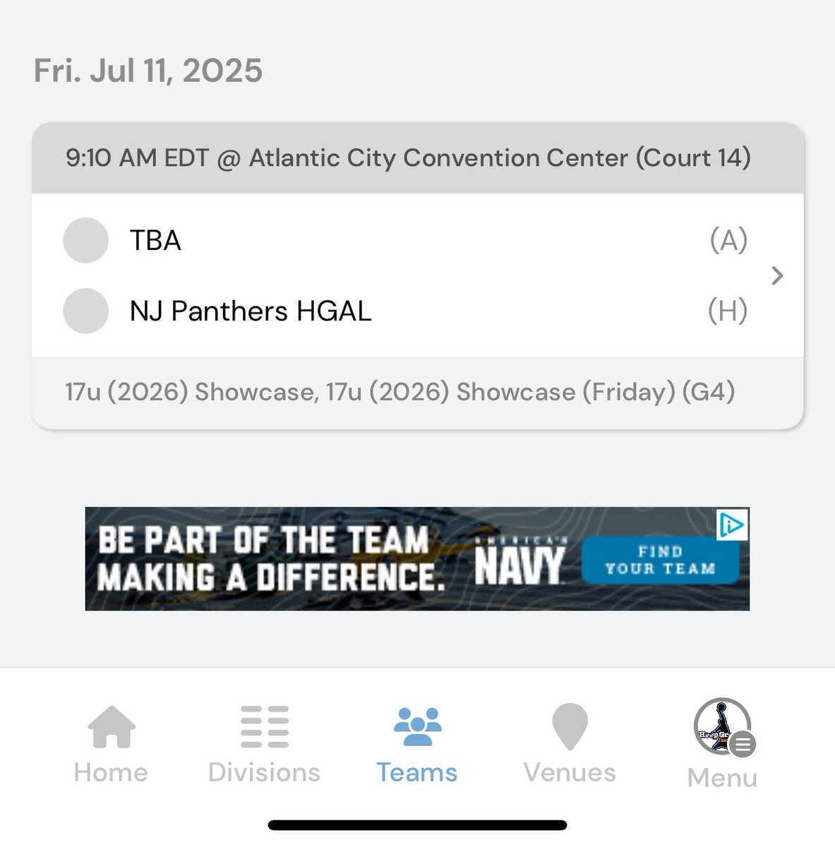 Here is my schedule for Atlantic City Jam Fest Live Period!
<a href="/njpanthersboys/">NJ Panthers Boys</a> 
<a href="/coachthurlow/">Ryan Thurlow</a> 
<a href="/HoopGroupAL/">Hoop Group Academic League (HGAL)</a> 
<a href="/will_louis0/">Will Louis</a>