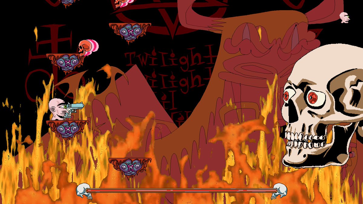 I am Alexey, Lexa if you hate wasting your time
I am making an experimental 2d platformer called SCREAMING HEAD. The experimental part of it being anti-collectathon (you get punished for collecting stuff on the level) and a core mechanic of screaming