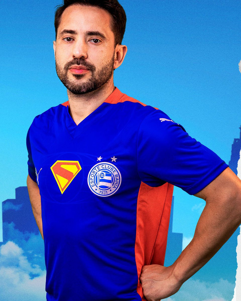 futebol_info's tweet photo. OFICIAL! A nova camisa do Bahia em parceria com a DC, inspirada no Superman.

Aprovada?

📸 Divulgação https://t.co/S1O7wFiOSU