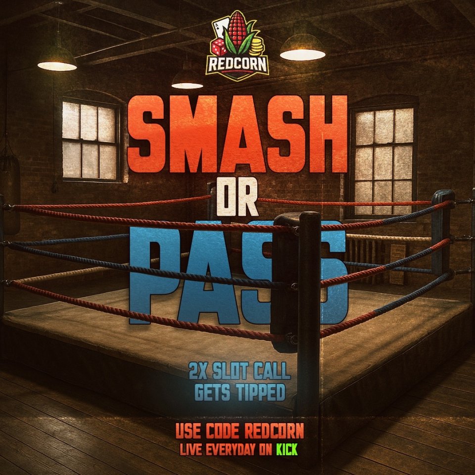Redcorn_Rewards's tweet photo. 🎰 SMASH OR PASS 🎰
Slotpicker chooses, you decide:
👊 Smash
🚫 Pass 

If we smash and it pays, YOU get a TIP 💸💸

Think you’ve got the golden pick?
Let’s find out 🔥

LIVE tonight on stream 📺
#Rainbet #GamblingTwitter #Slots #SmashOrPass #CasinoGames #TipForPick  #SlotPicker https://t.co/QXMYmpSsNL
