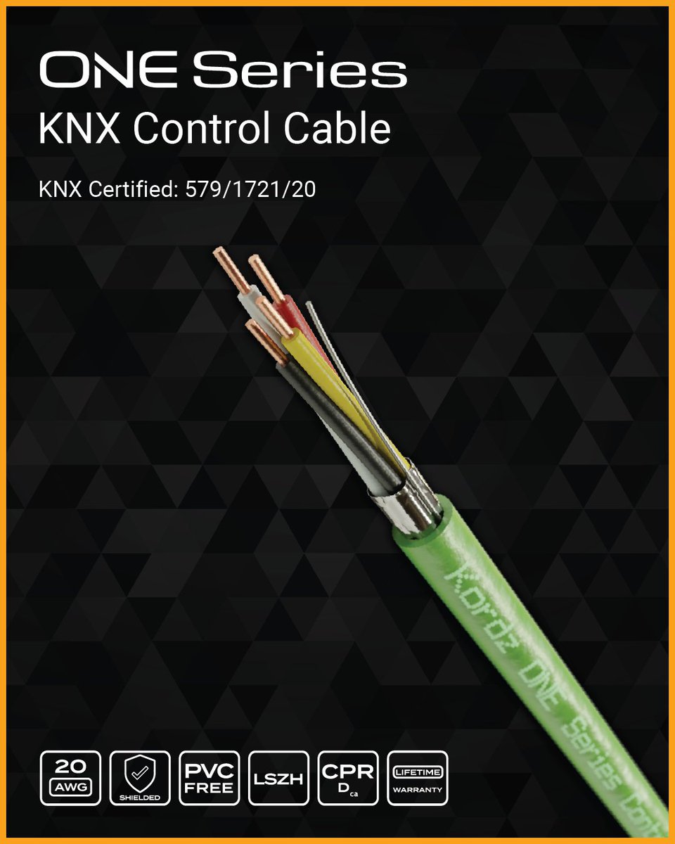 KordzAustralia's tweet photo. KNX-certified and built for performance, the ONE Series Control KNX Cable delivers reliable signal transmission with easy installation from the 305m Rapid-EZ pull box. Learn more about our KNX Cable, from the link in bio. #KordzAu #ConnectivityAssured #KNXCertified #ControlCable https://t.co/Az9zgPK7C0