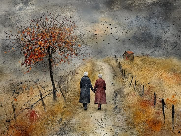 Art__Paintings's tweet image. Autumn stroll